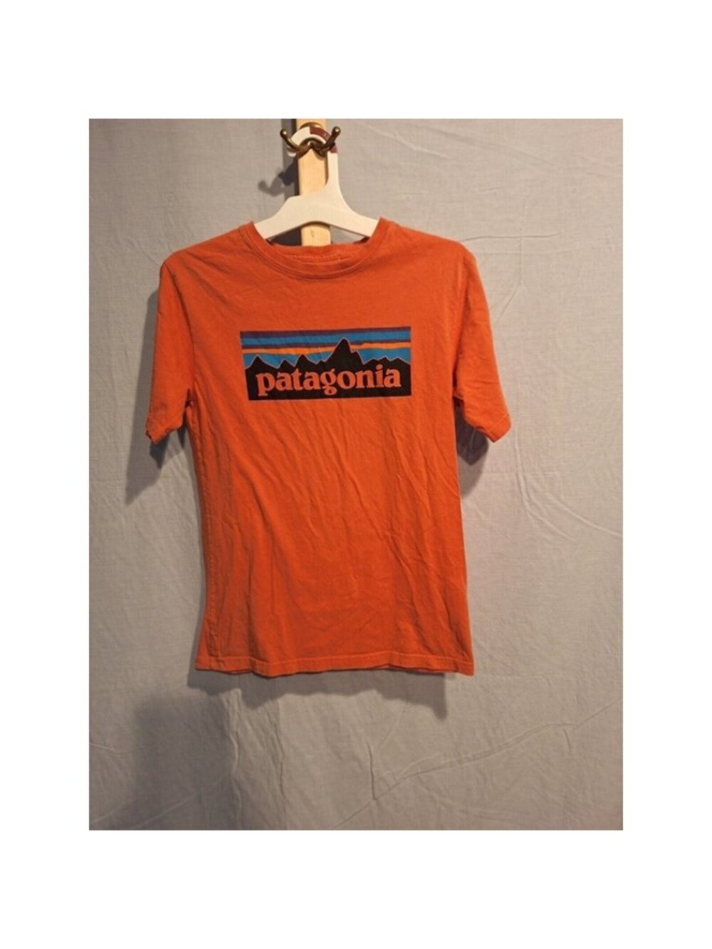 Patagonia Kids Orange Cotton T-shirt Size Large (12)